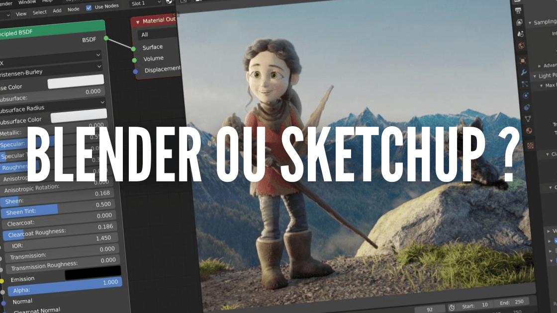 Blender ou SketchUp : le meilleur choix