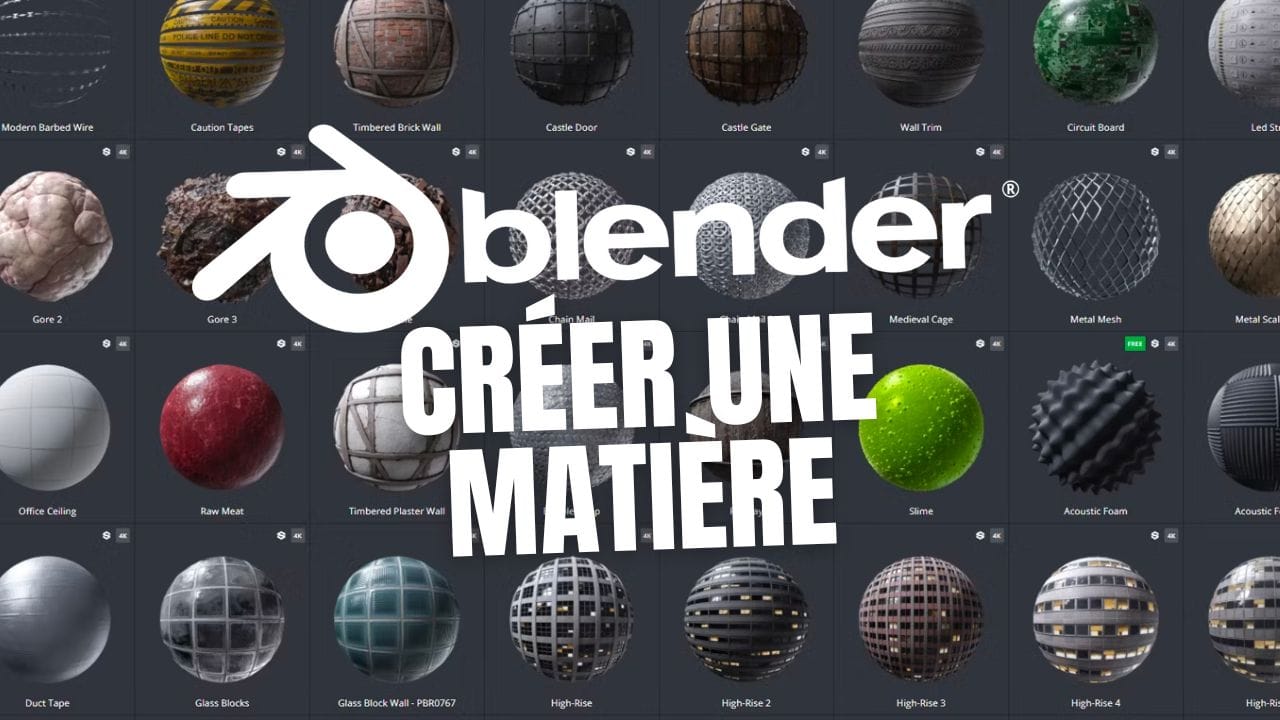 Comment créer une matière sur Blender ?