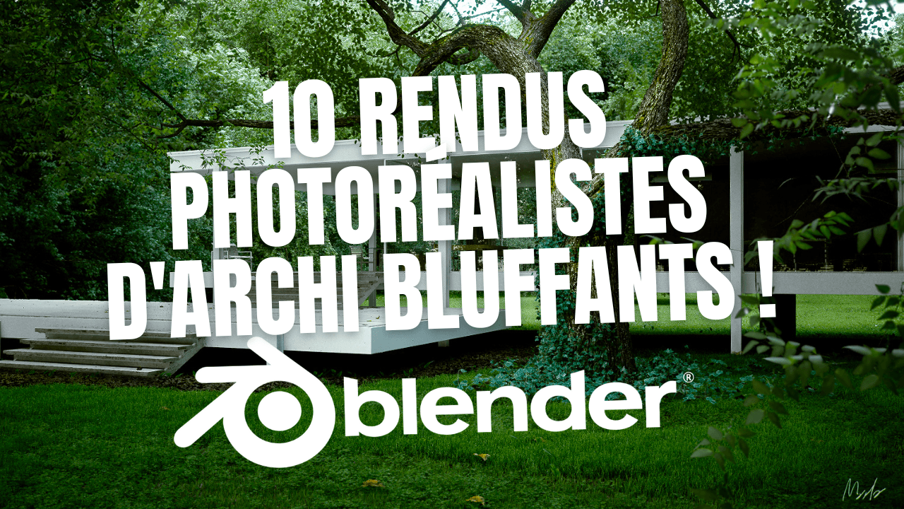 10 INCROYABLES rendus architecturaux sur Blender