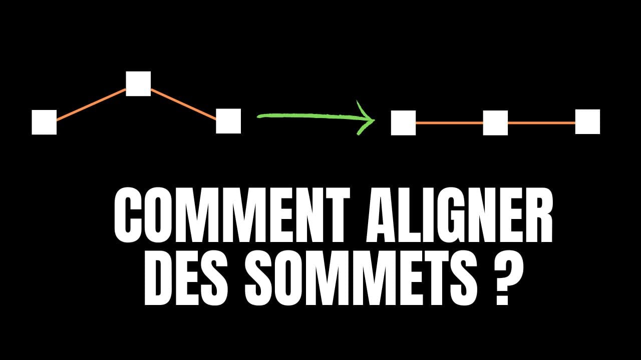 Comment aligner des vertices (sommets) dans Blender ?