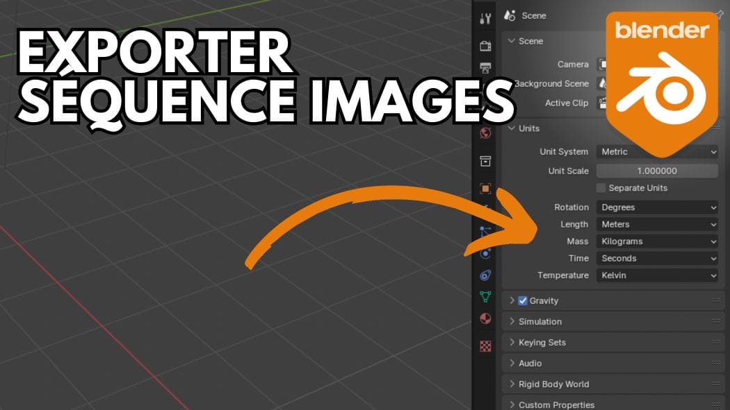 Comment exporter une séquence d'images avec Blender ?