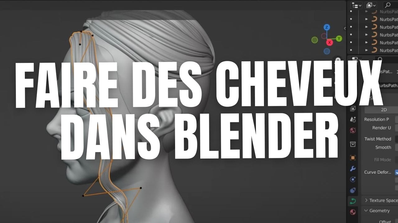 Comment faire des cheveux sur Blender facilement ?