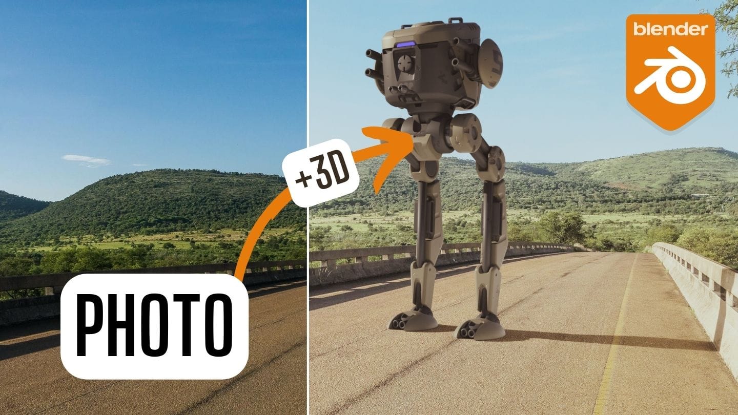 Comment ajouter des Objets 3D sur une photo sur Blender?