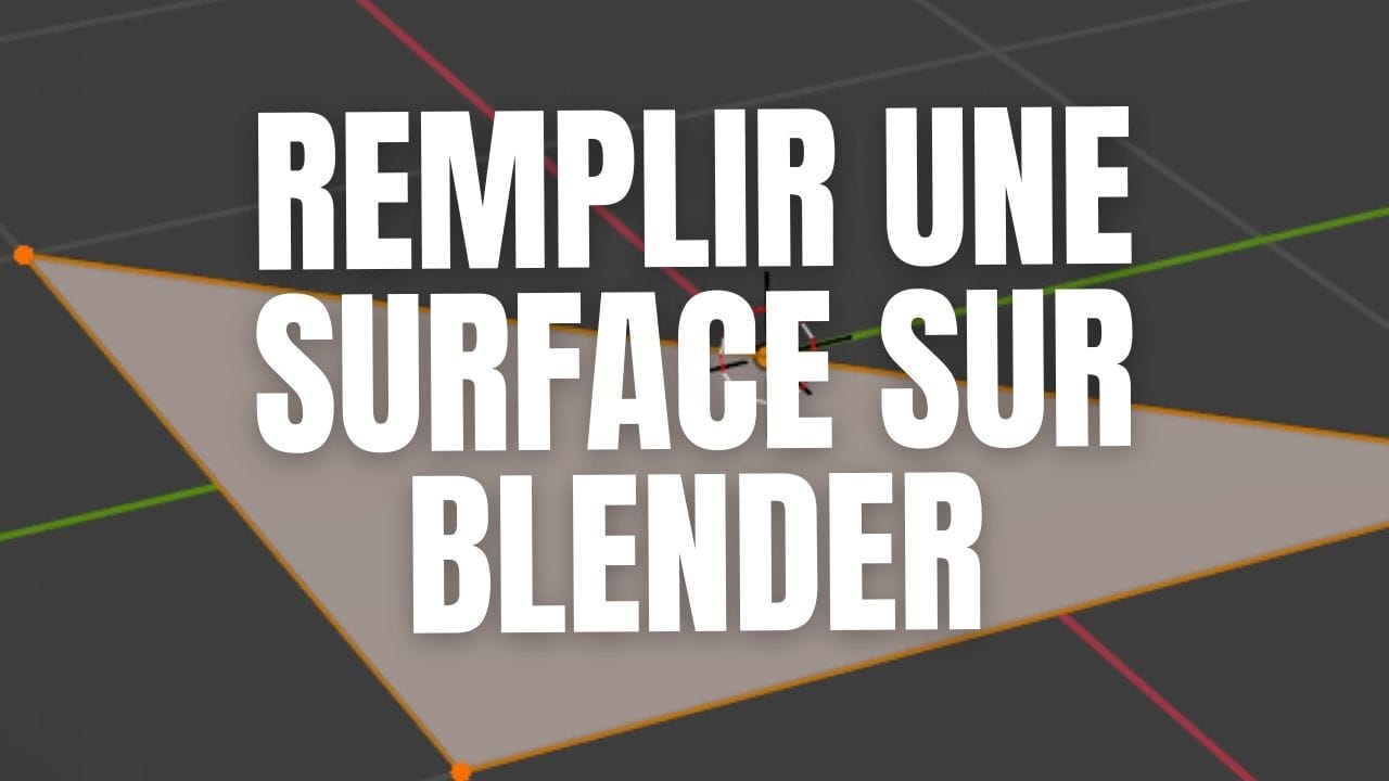 Comment remplir une surface vide dans Blender