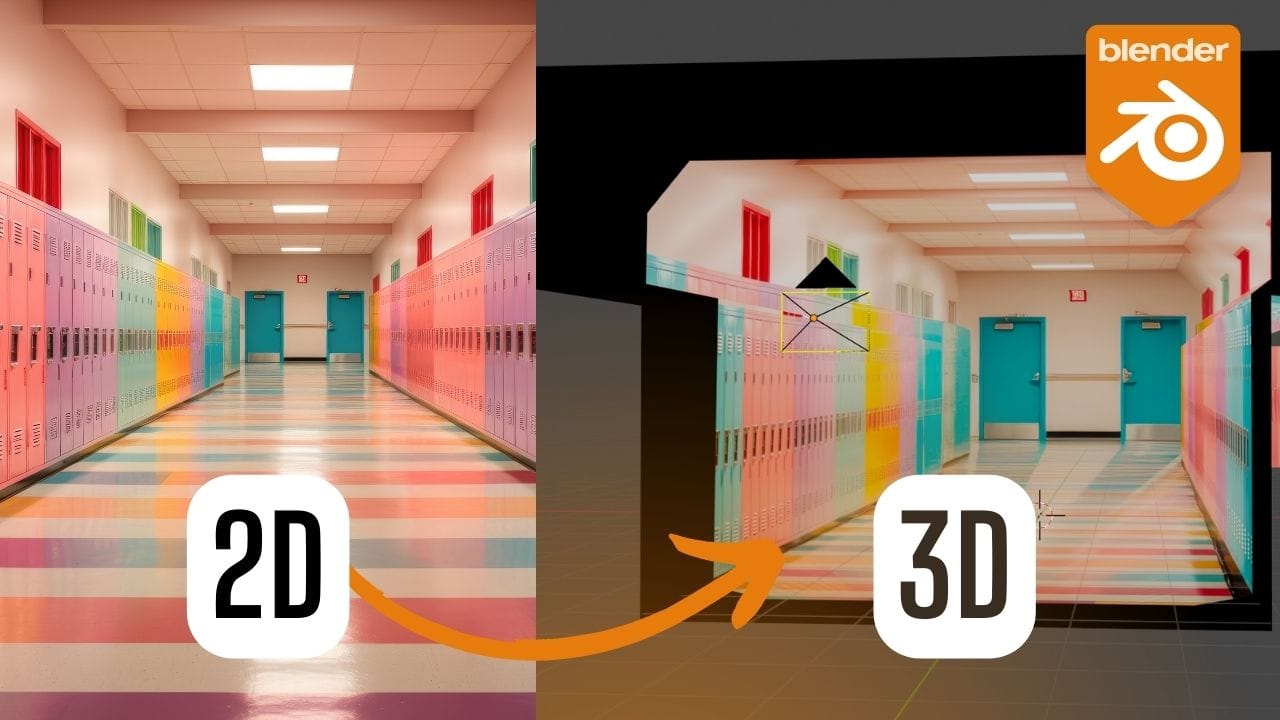 Comment transformer une photo 2D en 3D avec Fspy et Blender