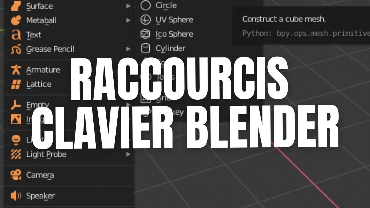 Les raccourcis clavier Blender pdf