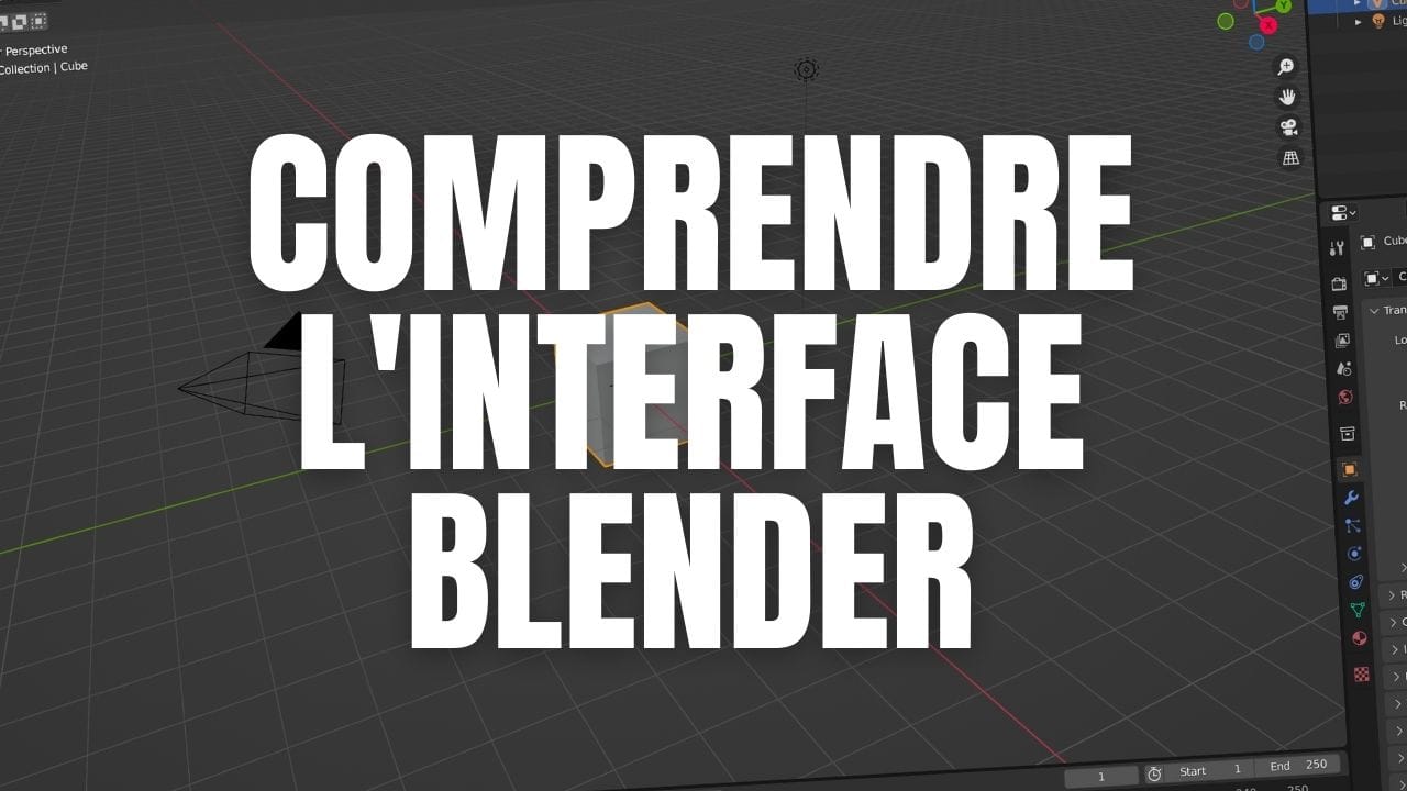 Comprendre les trois parties de l'Interface Blender