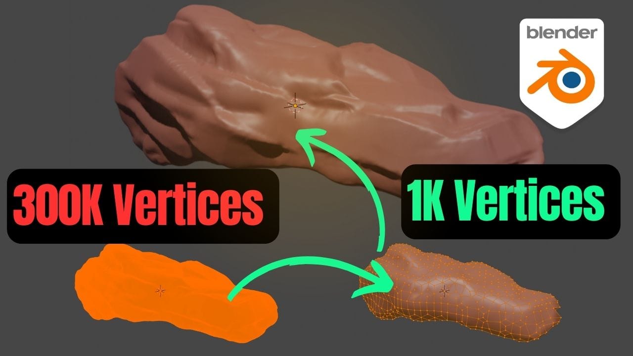 Comment transférer les détails d'un modèle HIGH Poly sur un modèle LOW Poly sur Blender