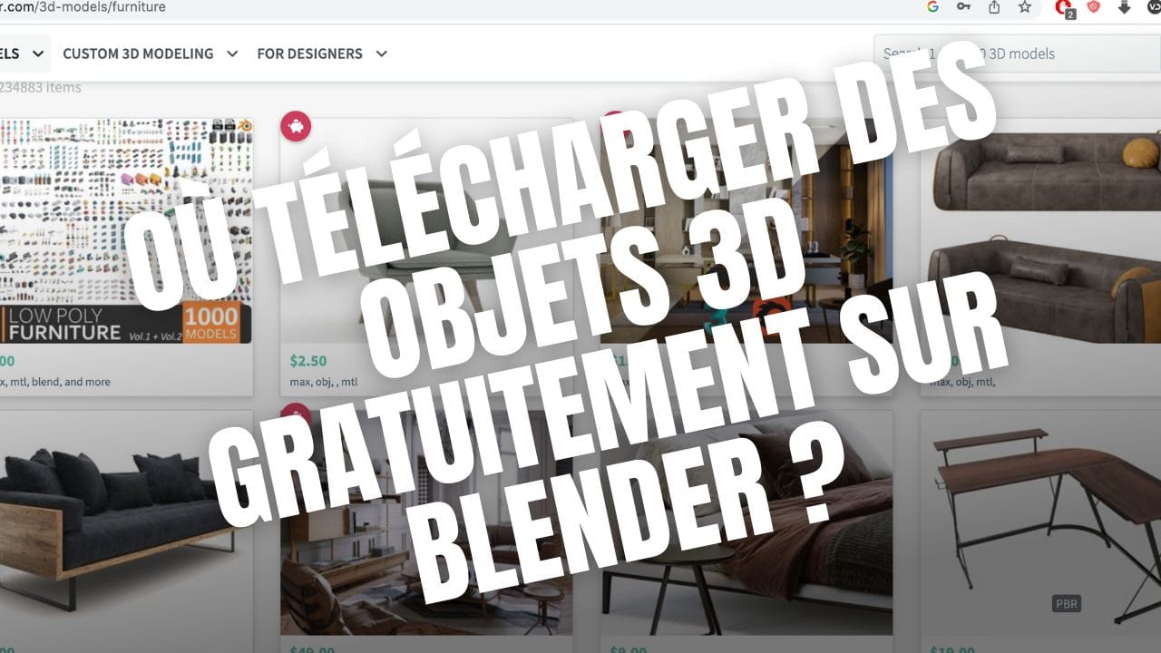 Les meilleurs sites pour télécharger gratuitement des modèles 3D pour Blender